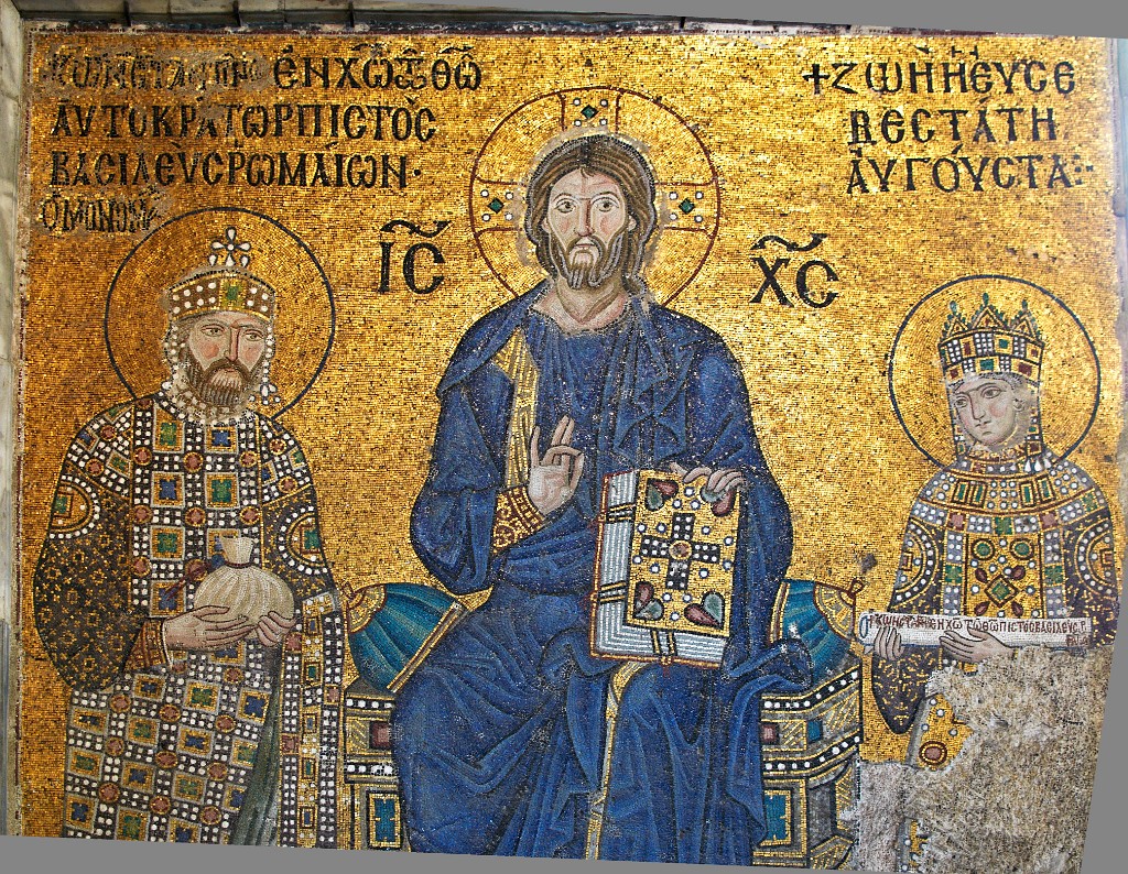 Somptueuses mosaïques (étincelante!) de l'impératrice Zoé ici